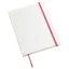 Carnetel AUTHOR din A5, alb roz