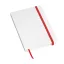 Carnetel AUTHOR din A6, alb rosu