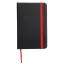 Carnetel LECTOR in DIN A5 size, hartie, pu, negru, rosu