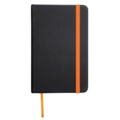   Carnetel LECTOR in DIN A5 size, hartie, pu, negru, portocaliu