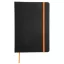 Carnetel LECTOR in DIN A6 size, hartie, pu, negru, portocaliu