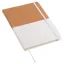 Carnetel CORKY in DIN A5 size, pluta, hartie, alb, maro
