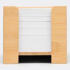 Cub notite, 2401E14319, Everestus, 10.4x10.4x10.6 cm, Bambus, Hartie, Maro