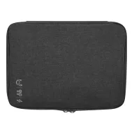   Gentuta pentru cabluri, cu fermoar, 2410E23524, Everestus, 23 x 16.5 x 5 cm, Poliester, Gri antracit