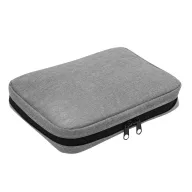   Gentuta pentru cabluri, cu fermoar, 2410E23525, Everestus, 23 x 16.5 x 5 cm, Poliester, Gri
