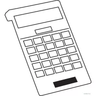   Calculator de birou digital, Everestus, 20IAN1181, Negru, Plastic