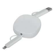   Cablu de incarcare si transfer de date, 2502E14471, Everestus, 5 x 5 cm, Plastic, Alb