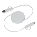 Cablu de incarcare si transfer de date, 2502E14469, Everestus, Ø5.1 cm, Plastic, Alb