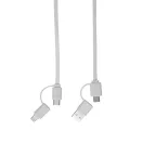 Cablu de incarcare si transfer de date, 2502E14469, Everestus, Ø5.1 cm, Plastic, Alb
