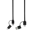 Cablu de incarcare si transfer de date, 2502E14470, Everestus, Ø5.1 cm, Plastic, Negru