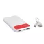 Powerbank SILICON VALLEY, alb rosu