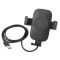 Suport telefon auto, Everestus, 22FEB0836, 5.5x8.2 cm, Plastic, Negru