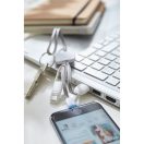 Cablu de incarcare cu 3 conectori, Everestus, 20FEB0247, Plastic, Poliester, Metal, Alb