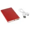 Baterie externa de 4000 mAh, Everestus, 20FEB0255, Aluminiu, Plastic, Rosu