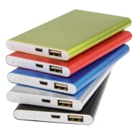   Baterie externa de 4000 mAh, Everestus, 20FEB0256, Aluminiu, Plastic, Verde
