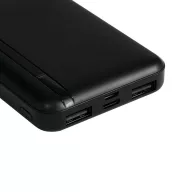  Baterie externa 5000 mAh, USB-C, USB-A, Micro USB, 2502E14936, Everestus, 9.8 x 6.4 x 1.6 cm, Plastic, Negru