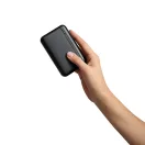 Baterie externa 5000 mAh, USB-C, USB-A, Micro USB, 2502E14936, Everestus, 9.8 x 6.4 x 1.6 cm, Plastic, Negru