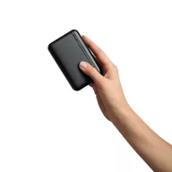   Baterie externa 5000 mAh, USB-C, USB-A, Micro USB, 2502E14936, Everestus, 9.8 x 6.4 x 1.6 cm, Plastic, Negru