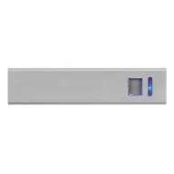   Baterie externa 2600 mAh, 2502E14933, Everestus, 9.4 x 2.2 x 2.2 cm, Aluminiu, Argintiu