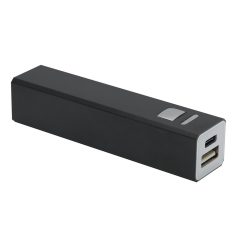   Baterie externa 2600 mAh, 2502E14934, Everestus, 9.4 x 2.2 x 2.2 cm, Aluminiu, Negru