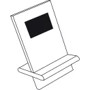 Suport telefon, de birou, Everestus, 42FEB231521, 10x8.2x11 cm, Bambus, Maro