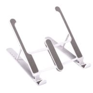   Suport laptop si tableta, Everestus, 42FEB230874, 26x5-19x1.7 cm, Plastic, Alb, Gri