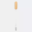 Hub usb 2401E14398, Everestus, 29.8x2.8x1.2 cm, Bambus, Plastic, Aluminiu, Maro