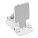 Suport de birou pentru telefon, 2401E14504, Everestus, 11x6.6x2.6-16.5 cm, ABS, EVA, Alb