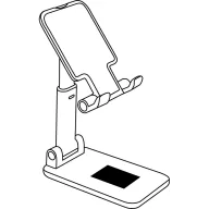   Suport de birou pentru telefon, 2401E14504, Everestus, 11x6.6x2.6-16.5 cm, ABS, EVA, Alb