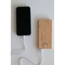 Powerbank 10000 mAh, USB-C, 2401E14295, Everestus, 14.7x7x1.7 cm, Bambus, Maro