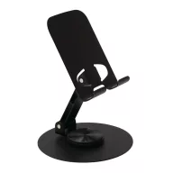   Suport de telefon pliabil, 2410E24493, Everestus, ø9 x 14 cm, Otel, Negru