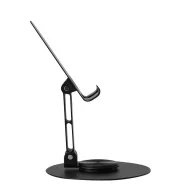   Suport de telefon pliabil, 2410E24493, Everestus, ø9 x 14 cm, Otel, Negru