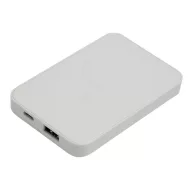   Powerbank 5000 mAh, Wireless, 2410E23077, Everestus, 9.8 x 6.4 x 1.5 cm, Plastic, Alb