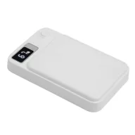  Powerbank 5000 mAh, Wireless, 2410E23077, Everestus, 9.8 x 6.4 x 1.5 cm, Plastic, Alb