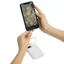 Powerbank 5000 mAh, Wireless, 2410E23077, Everestus, 9.8 x 6.4 x 1.5 cm, Plastic, Alb