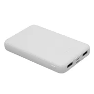   Baterie externa 5000 mAh, USB-C, USB-A, Micro USB, 2502E14935, Everestus, 9.6 x 6.4 x 1.5 cm, Plastic, Alb