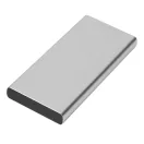 Powerbank, 10000 mAh, Everestus, 2601E12666, 14.2x6.6x1.6 cm, Aluminiu, Plastic, Argintiu