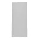 Powerbank, 10000 mAh, Everestus, 2601E12666, 14.2x6.6x1.6 cm, Aluminiu, Plastic, Argintiu