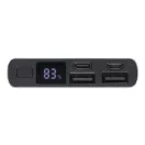 Powerbank, 10000 mAh, Everestus, 2601E12666, 14.2x6.6x1.6 cm, Aluminiu, Plastic, Argintiu