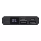Powerbank, 10000 mAh, Everestus, 2601E12667, 14.2x6.6x1.6 cm, Aluminiu, Plastic, Negru