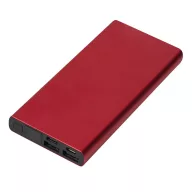   Powerbank, 10000 mAh, Everestus, 2601E12669, 14.2x6.6x1.6 cm, Aluminiu, Plastic, Rosu