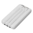 Powerbank, 10000 mAh, Everestus, 2601E12671, 14.5x6.8x1.8 cm, Plastic, Alb