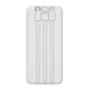 Powerbank, 10000 mAh, Everestus, 2601E12671, 14.5x6.8x1.8 cm, Plastic, Alb