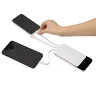   Powerbank, 10000 mAh, Everestus, 2601E12671, 14.5x6.8x1.8 cm, Plastic, Alb