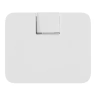   Hub usb 2 porturi, Everestus, 2601E12572, 4.3x5.2x1 cm, Plastic, Otel, Alb
