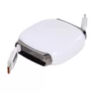 Cablu de incarcare, Everestus, 2610E17666, 60 W, 6.5x5.5x1.8 cm, Plastic, Otel, Alb