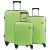 Set 3 trolere de dimensiuni diferite, cu cifru de blocare TSA, Everestus, 20FEB0262, Polipropilena, Verde