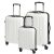 Set 3 trolere de voiaj, Everestus, 42FEB232077, 55x37x20 cm, ABS, Policarbonat, Alb