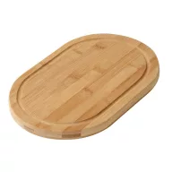   Tocator din bambus cu sant pe margine, 30x30x2 cm, Everestus, TB01, maro