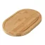 Tocator din bambus cu sant pe margine, 30x30x2 cm, Everestus, TB01, maro